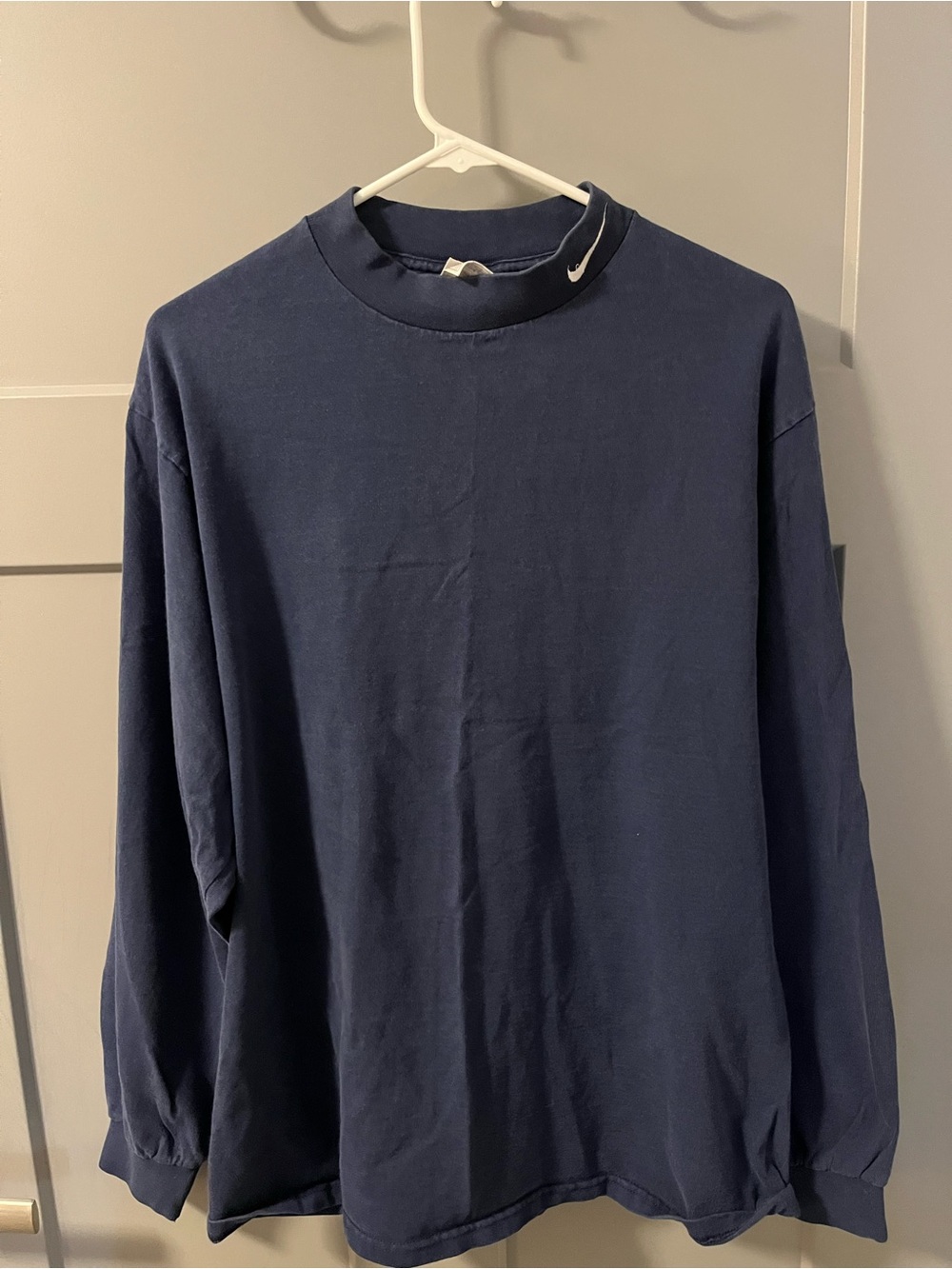 Nike Long Sleeve Crewneck Shirt - Navy Blue